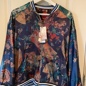 Bomber Jacket. Johnny Was. NWT. Reversible.